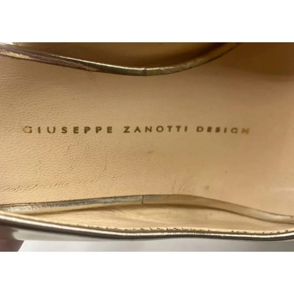 Giuseppe Zanotti Sharon 105‎ Gold Mirror Pumps Womens Size 36 US 6 - Picture 9 of 10